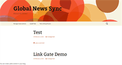 Desktop Screenshot of globalnewssync.com