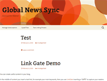Tablet Screenshot of globalnewssync.com